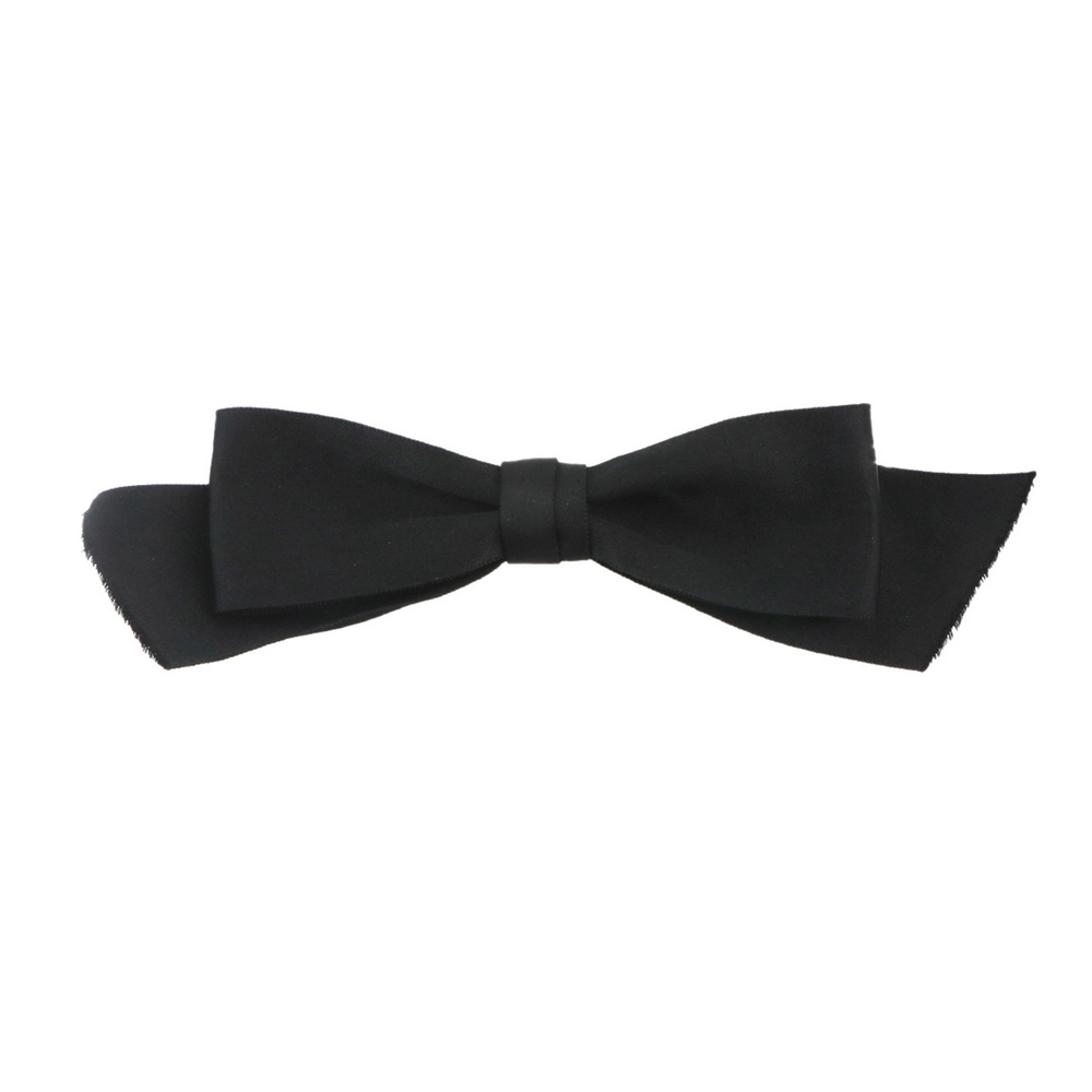 Chanel Ribbon Brooch, Satin, Black